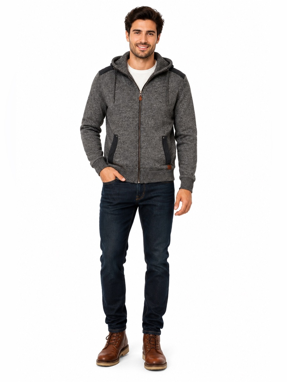 Buffalo David Bitton Full-Zip Hooded Sweater